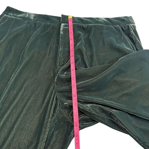A New Day Womens Emerald Green Velvet Trouser Pants, Plus 17 - Picture 8 of 12